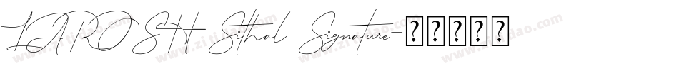 LAROSH Sithal Signature字体转换